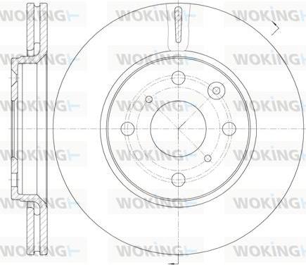 Woking D61003.10 - Disque de frein cwaw.fr