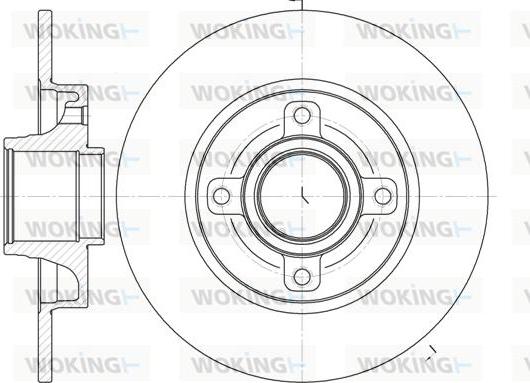 Woking D61014.00 - Disque de frein cwaw.fr