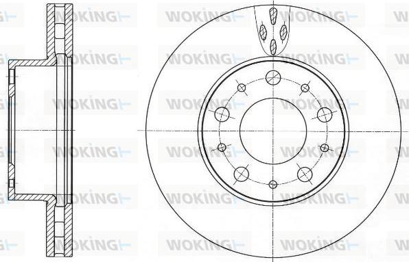 Woking D61015.10 - Disque de frein cwaw.fr