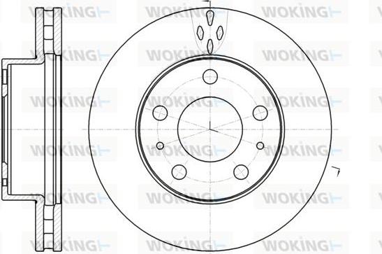 Woking D61016.10 - Disque de frein cwaw.fr