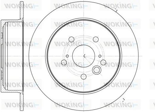 Woking D61089.00 - Disque de frein cwaw.fr