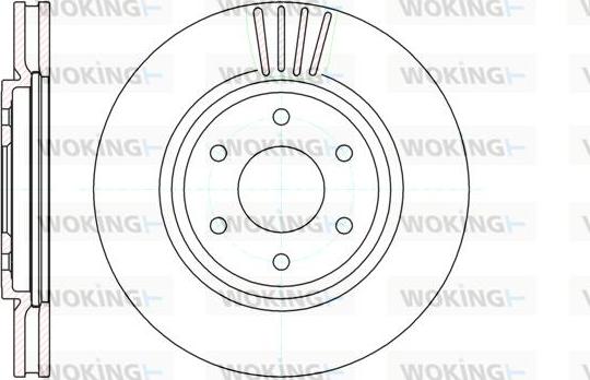 Woking D61037.10 - Disque de frein cwaw.fr