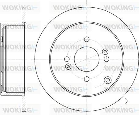 Woking D61024.00 - Disque de frein cwaw.fr