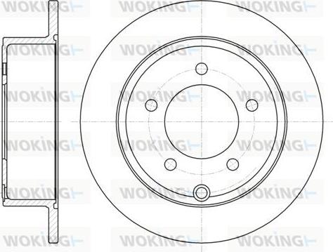 Woking D61025.00 - Disque de frein cwaw.fr