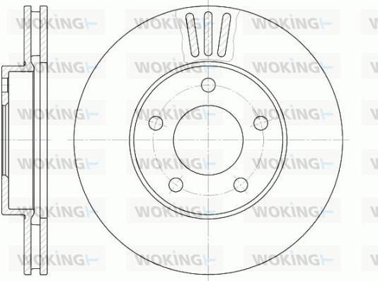 Woking D61020.10 - Disque de frein cwaw.fr