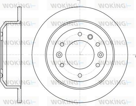 Woking D61027.00 - Disque de frein cwaw.fr