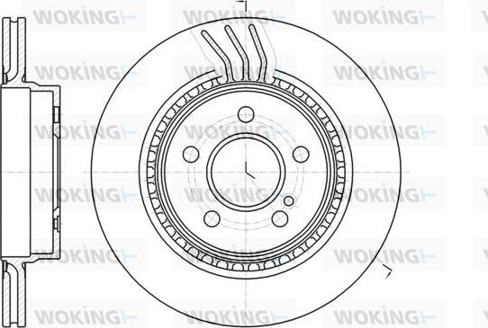 Woking D61071.10 - Disque de frein cwaw.fr