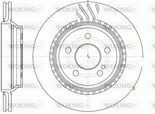 Woking D61072.10 - Disque de frein cwaw.fr