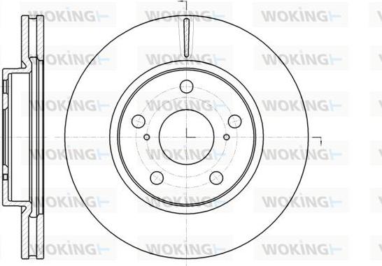 Woking D61077.10 - Disque de frein cwaw.fr