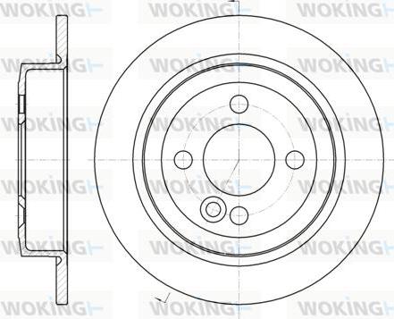 Woking D61195.00 - Disque de frein cwaw.fr