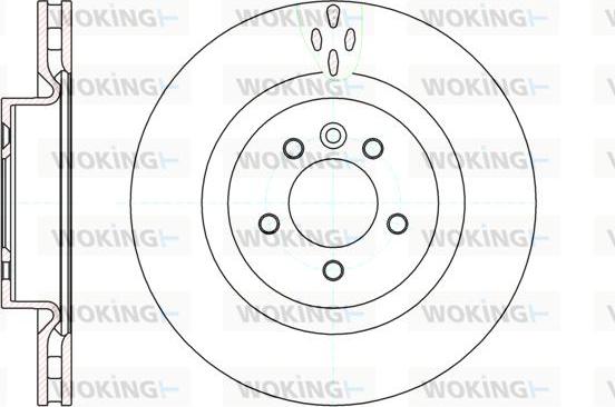 Woking D61149.10 - Disque de frein cwaw.fr