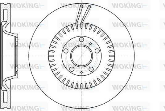 Woking D61154.10 - Disque de frein cwaw.fr