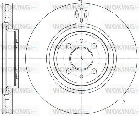 Woking D61151.10 - Disque de frein cwaw.fr