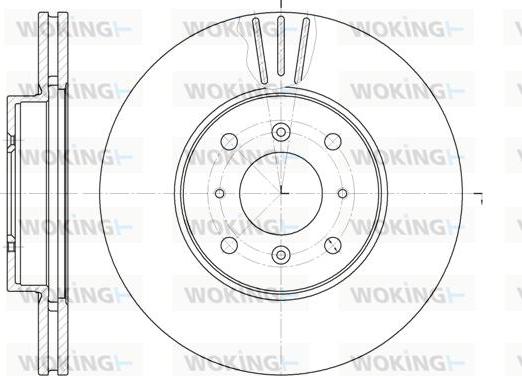 Woking D61153.10 - Disque de frein cwaw.fr