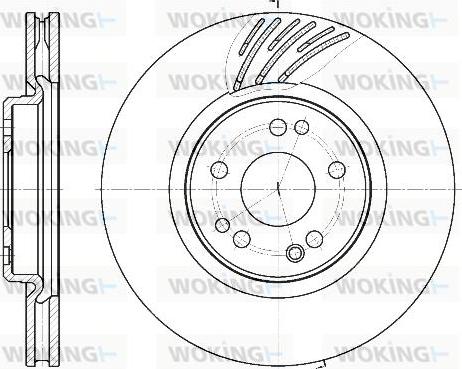 Woking D61152.10 - Disque de frein cwaw.fr