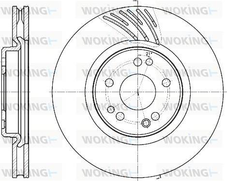 Woking D61152.11 - Disque de frein cwaw.fr