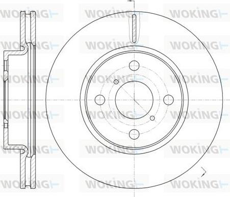 Woking D61169.10 - Disque de frein cwaw.fr