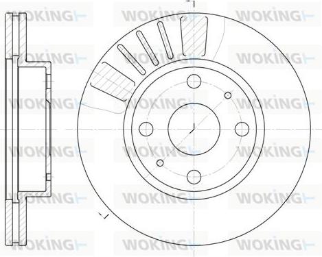 Woking D6116.10 - Disque de frein cwaw.fr