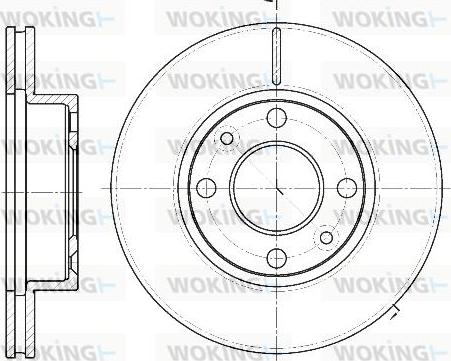 Woking D61162.10 - Disque de frein cwaw.fr