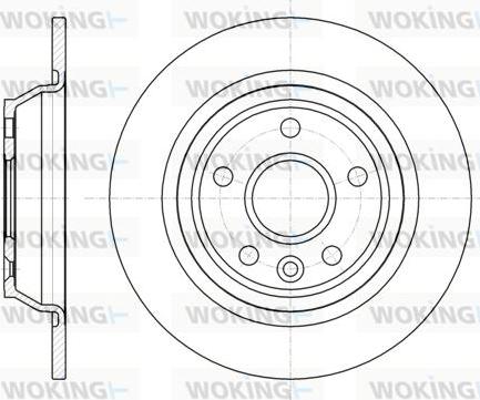 Woking D61167.00 - Disque de frein cwaw.fr