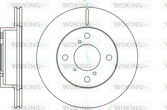 Woking D61104.10 - Disque de frein cwaw.fr