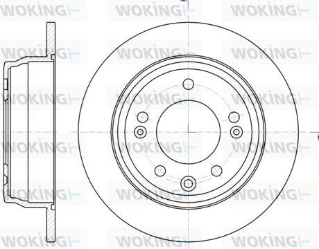 Woking D61105.00 - Disque de frein cwaw.fr