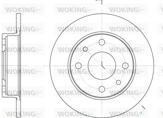 Woking D6110.00 - Disque de frein cwaw.fr