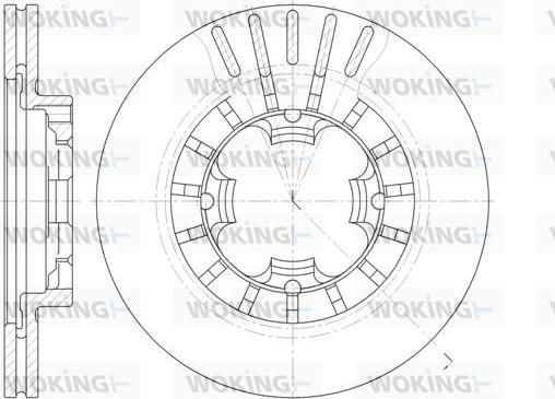 Woking D61108.10 - Disque de frein cwaw.fr