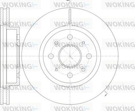 Woking D61103.10 - Disque de frein cwaw.fr