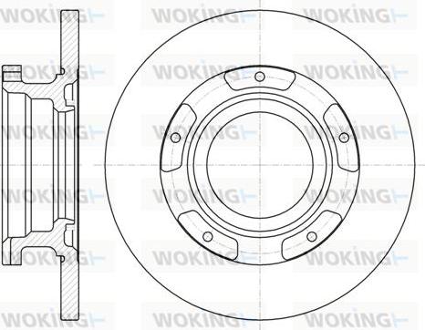 Woking D61107.00 - Disque de frein cwaw.fr