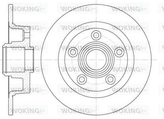 Woking D61114.00 - Disque de frein cwaw.fr