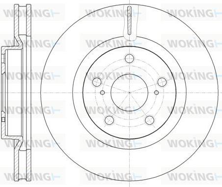 Woking D61189.10 - Disque de frein cwaw.fr