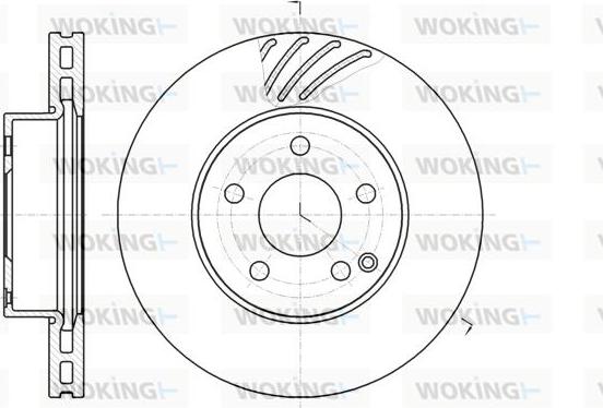 Woking D61184.10 - Disque de frein cwaw.fr