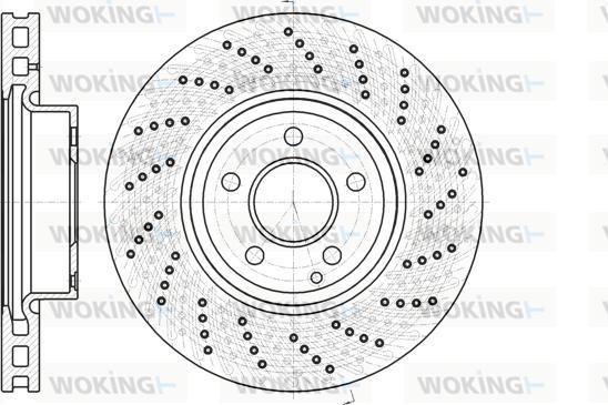 Woking D61185.10 - Disque de frein cwaw.fr