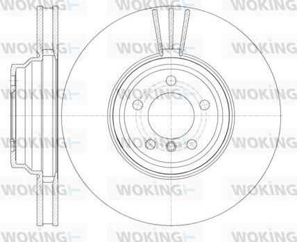 Woking D61132.10 - Disque de frein cwaw.fr