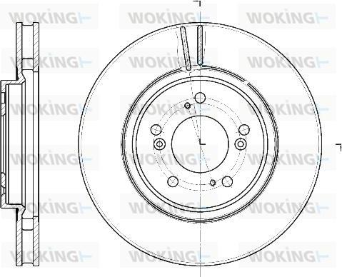 Woking D61129.10 - Disque de frein cwaw.fr