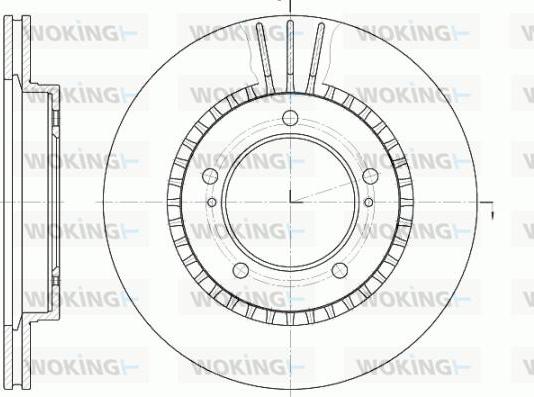 Woking D61125.10 - Disque de frein cwaw.fr