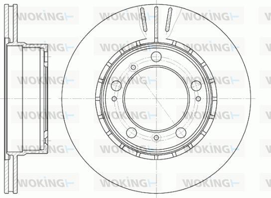 Woking D61126.10 - Disque de frein cwaw.fr