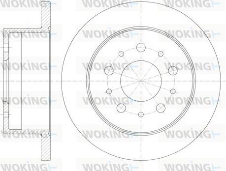 Woking D61120.00 - Disque de frein cwaw.fr