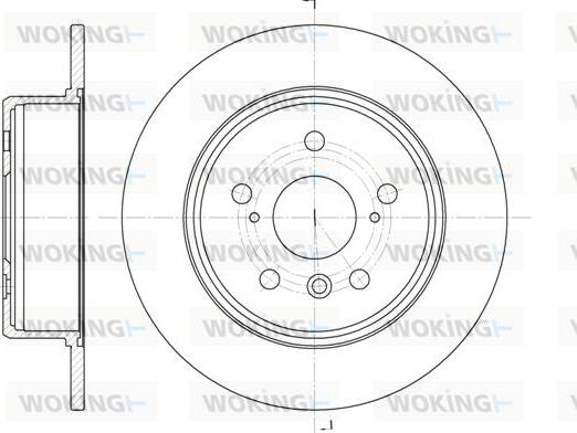 Woking D61128.00 - Disque de frein cwaw.fr