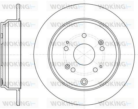 Woking D61174.00 - Disque de frein cwaw.fr