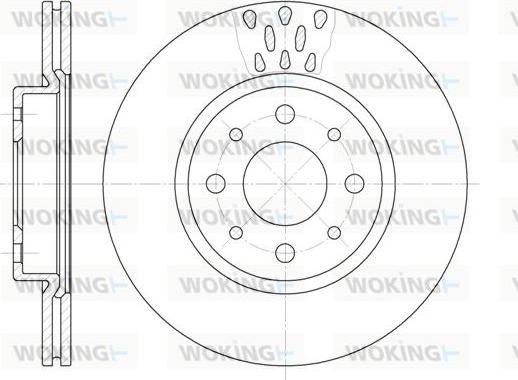 Woking D6189.10 - Disque de frein cwaw.fr