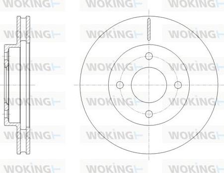 Woking D61849.10 - Disque de frein cwaw.fr