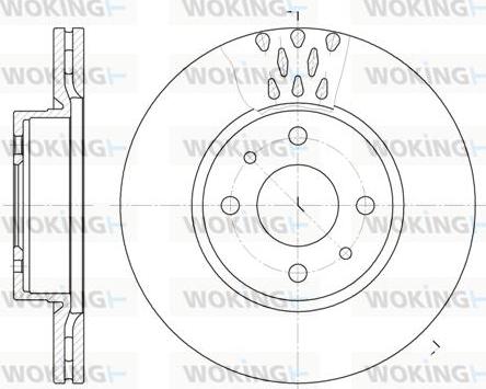 Woking D6186.10 - Disque de frein cwaw.fr