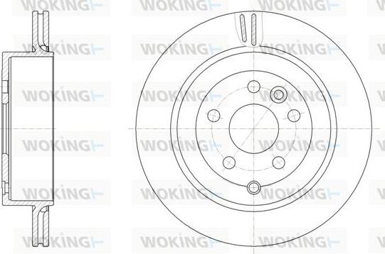 Woking D61868.10 - Disque de frein cwaw.fr