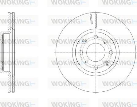 Woking D61805.10 - Disque de frein cwaw.fr