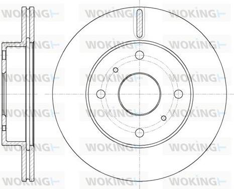 Woking D61800.10 - Disque de frein cwaw.fr