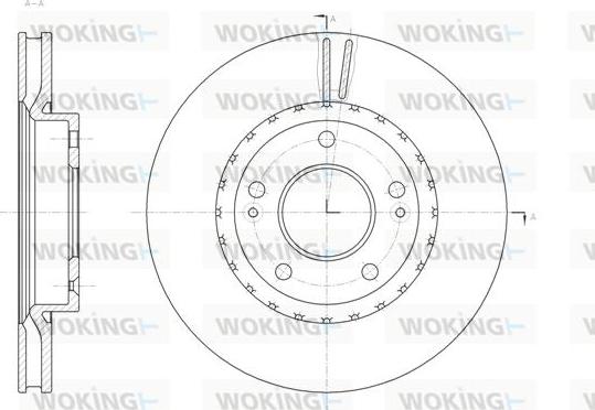 Woking D61801.10 - Disque de frein cwaw.fr