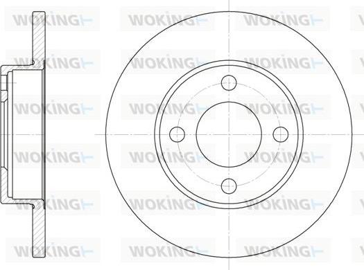 Woking D6181.00 - Disque de frein cwaw.fr