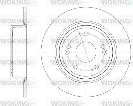 Woking D61811.00 - Disque de frein cwaw.fr